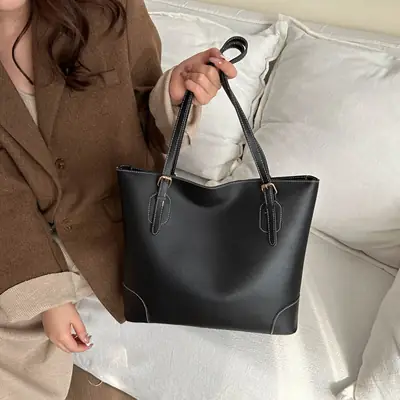 Women Cross-Border Tote Bag Black Large Capacity