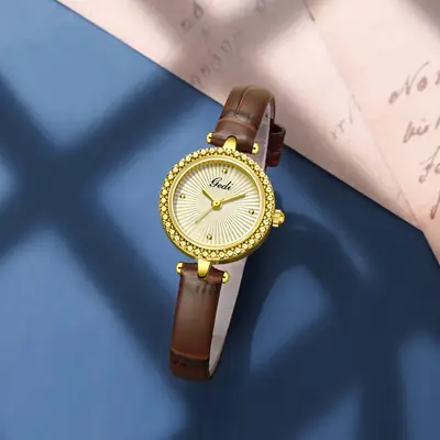 Goldie Niche Women's Radiant Watch Genuine Leather Quartz