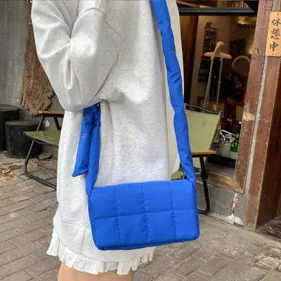 Blue Crossbody Bag for Girls Students Women