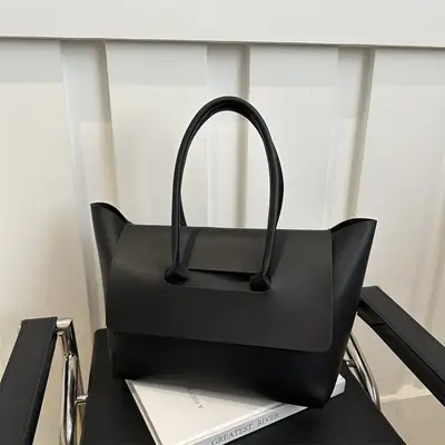 Women's Large Brown Leather Tote Bag 2024