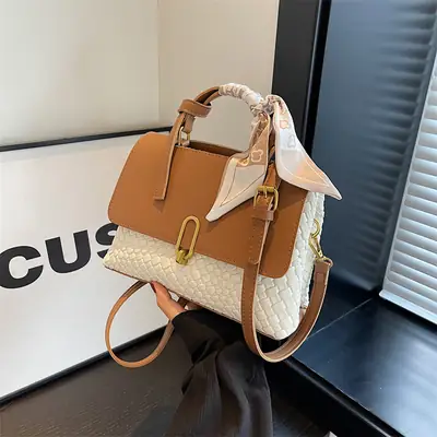 Women's Retro Brown Shoulder Messenger Bag 2023
