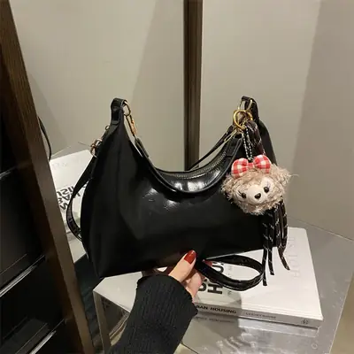 Red Crossbody Bag Women's 2024 New Autumn Winter