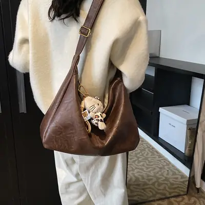 Soft Leather Shoulder Crossbody Bag Women 2024 New Size