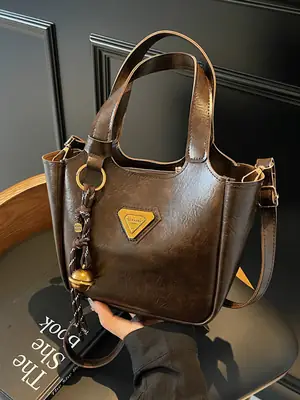 Women's Vintage Brown Shoulder Crossbody Bag 2024