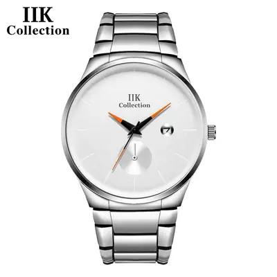 IIK Men's Stainless Steel Quartz Watch Blue Dial