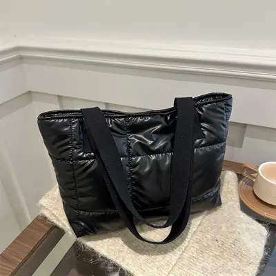 2024 Silver Crossbody Bag Women Korean Style Large Capacity