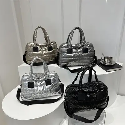 Winter Black Crossbody Bag Large Capacity 2024