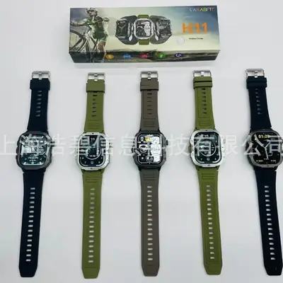 H11 Smart Watch 2.19 Inch Black Digital Display