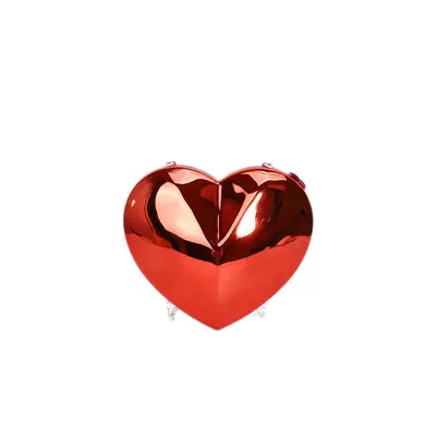 Red Heart-Shaped Crossbody Bag for Women