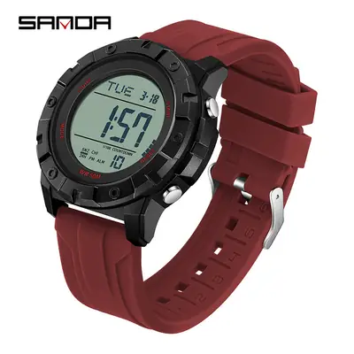 Sanda Multifunctional Electronic Watch for Men Women Waterproof Sports Wear