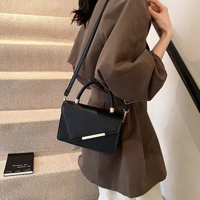 Small Square Bag Women 2025 Shoulder Crossbody Black