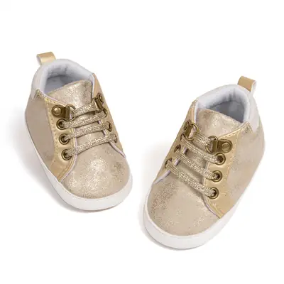 Baby Casual Shoes Gold Glitter 0-1 Year Old