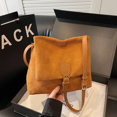 2024 Winter Korean Style Red Crossbody Bag