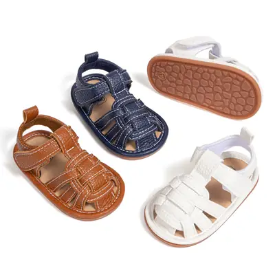 Amazon New Baby Toddler Shoes Sandals Velcro Breathable Non-slip Baby Shoes Baby Shoes