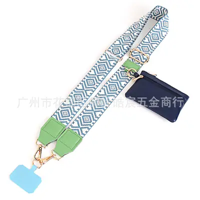 Diamond Mobile Phone Strap with Coin Purse Adjustable Multi-Use