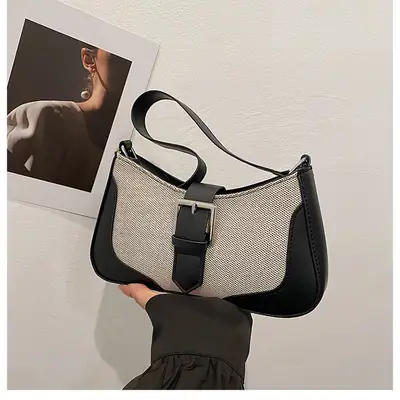 French Niche Beige Shoulder Bag 2024