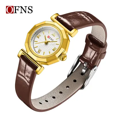 Women's Gold Mesh Watch with Roman Scale & Waterproof Design