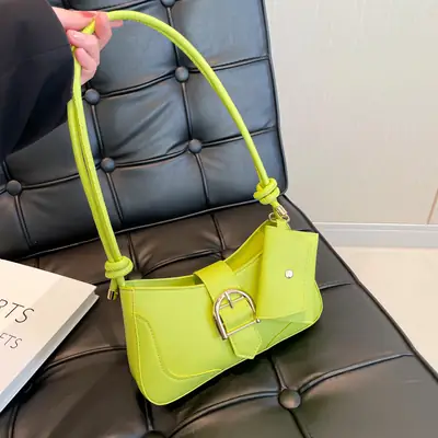 2024 Women's Black Korean Style Shoulder Bag