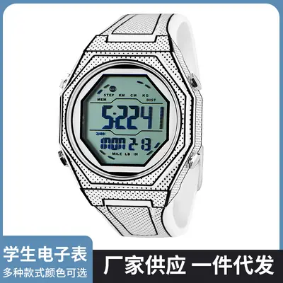 Silicone Comic Watch for Teens Waterproof Multifunctional