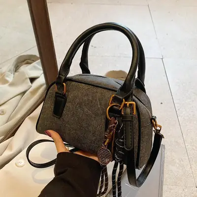 Retro Casual Shoulder Bag Women 2024 Brown Leather Tassel