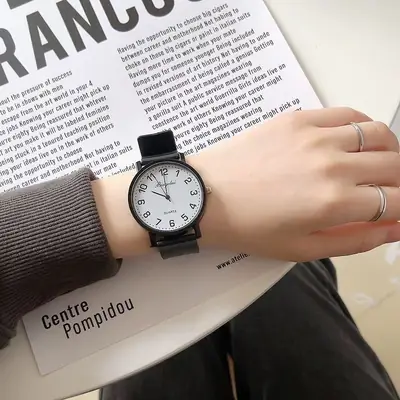 Special for Students Examination Junior High School Students High School Students Simple Light Luxury Niche Fashion Couple Pointer Quartz Watch Watch