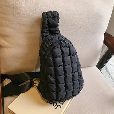 Pink Rhombus Shoulder Bag Large Capacity Korean Style