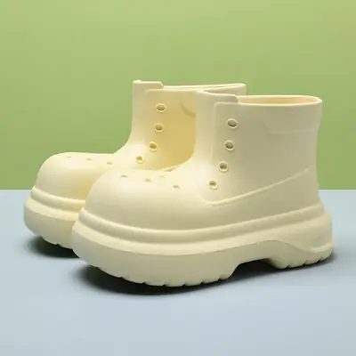 Women's Thick Bottom Rain Boots 2024 Waterproof Non-Slip