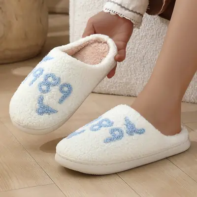 Cross-border New Comfortable Home Warm Winter Seagull Cotton Slippers Couple Men's and Women's Thick Sole Soft Sole Shoes Thick Non-slip