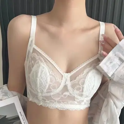 French Lace Push Up Bra Small Chest Underwear Women