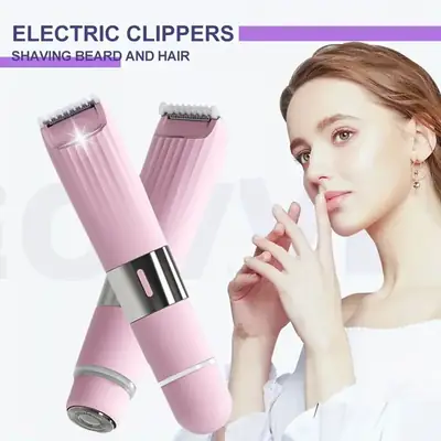 2-in-1 Electric Shaver for Women with 90min Charge