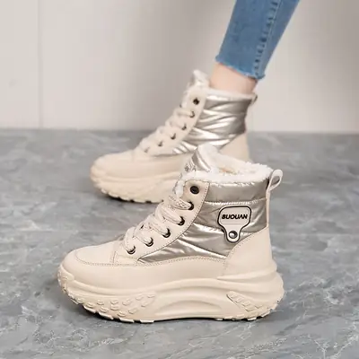 Women's Fleece Lined Winter High-Top Shoes