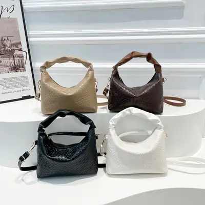 Women's Woven Shoulder Bag Beige 2024 New Fashion