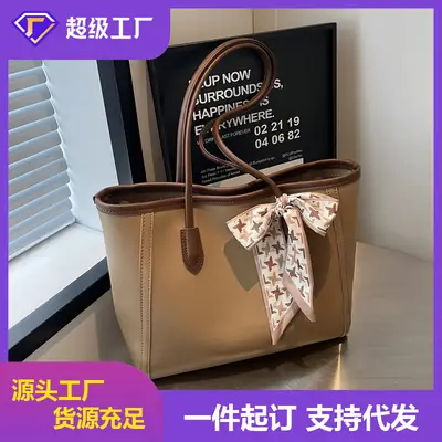 Women's Black Bow Tote Bag Large Capacity Easiest Match