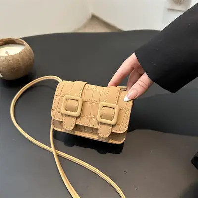 2024 Women's Square Bag Shoulder Crossbody Brown