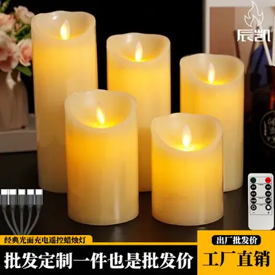 Led Rechargeable Electronic Candles Halloween Atmosphere Decoration Birthday Arrangement Props Remote Control Candle Lights Simulated Candles
