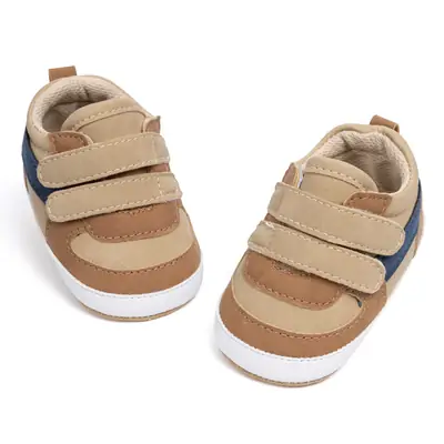 2025 Baby Velcro Shoes for Toddlers Brown Blue