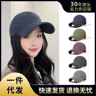 Purple Soft Top Cap for Women Casual All Match