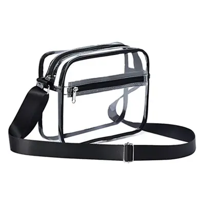 Transparent Messenger Bag for Men Women Waterproof Adjustable
