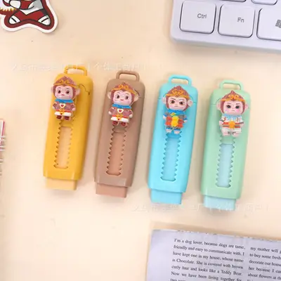 Sun Wukong Eraser Cute Cartoon Puzzle Fun Creative Eraser Easy Eraser Less Scrap Student Exam Drawing Special