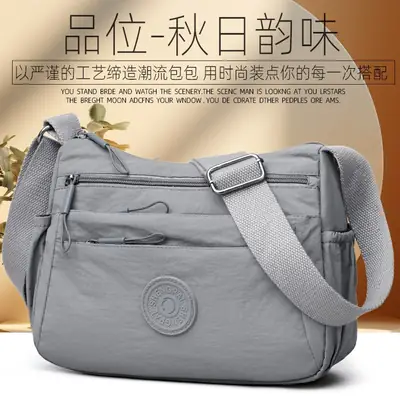 2025 Grey Multi-compartment Shoulder Bag for Women