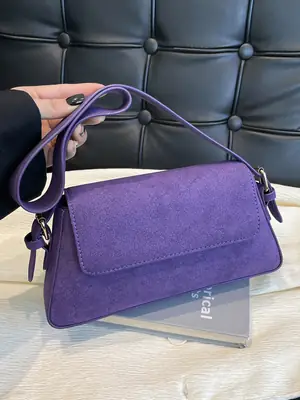 Korean Style Brown Shoulder Bag Women 2024