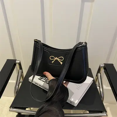 Women's White Bow Shoulder Bag 2024 New Arrival