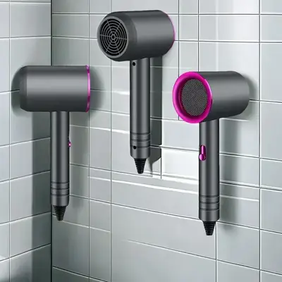 Pearl White Hair Dryer with Negative Ion Technology