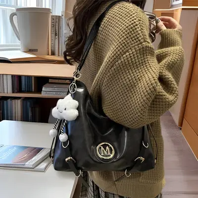 Women Cross-Border Tote Bag Large Capacity Brown
