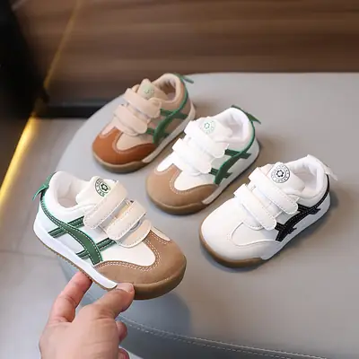 Children's Shoes 2025 Spring New Baby Shoes Boys sneaker Soft Sole Non-slip Girls Casual Toddler Shoes