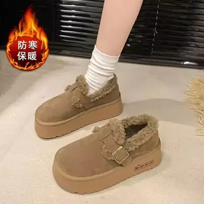 Women Winter Velvet Snow Boots with Warm Fleece Lining