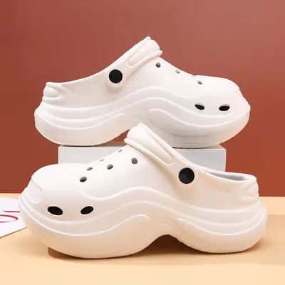 Women's White EVA Hole Sandals Summer Non-Stinky