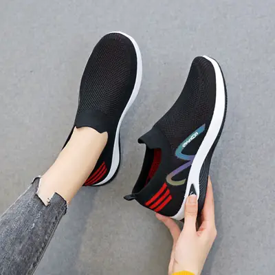 2025 Women's Purple Slip-On Casual Shoes