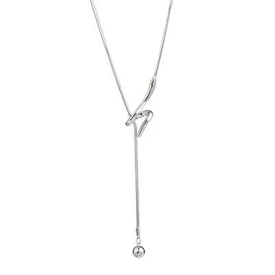 Adjustable Snake Necklace for Women Silver Chain