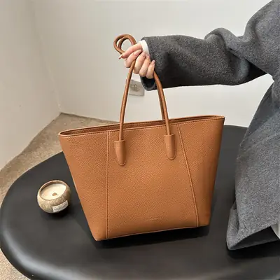2024 Brown Women's Large Tote Bag with Handles